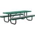 Perforated Metal Picnic Tables with Padded Seats