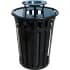 Heavy-Duty Slatted Steel Ash & Trash Receptacles