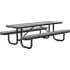 Expanded Metal Picnic Tables with Padded Seats