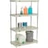 Nexel® Chrome Wire Shelving Units with Plastic Shelves
