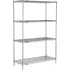 Nexel® Black & Silver Epoxy Wire Shelving Extra Deep Units