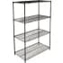 Nexel® Black & Silver Epoxy Wire Shelving Units
