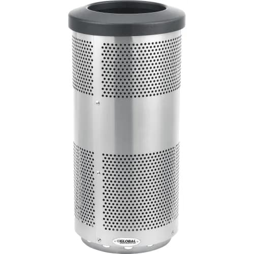 Perforated Steel Trash Cans