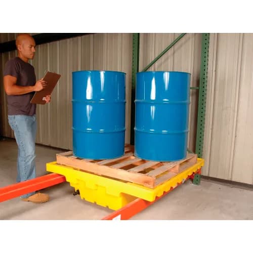 Pallet Rack Spill Control Sumps