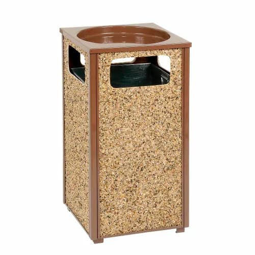 Stone Panel Ash/Trash Receptacles